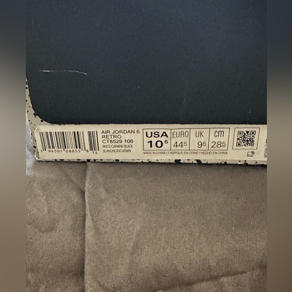 Air Jordan 6 Retro Carmine (2021 release) - Picture 10 of 10